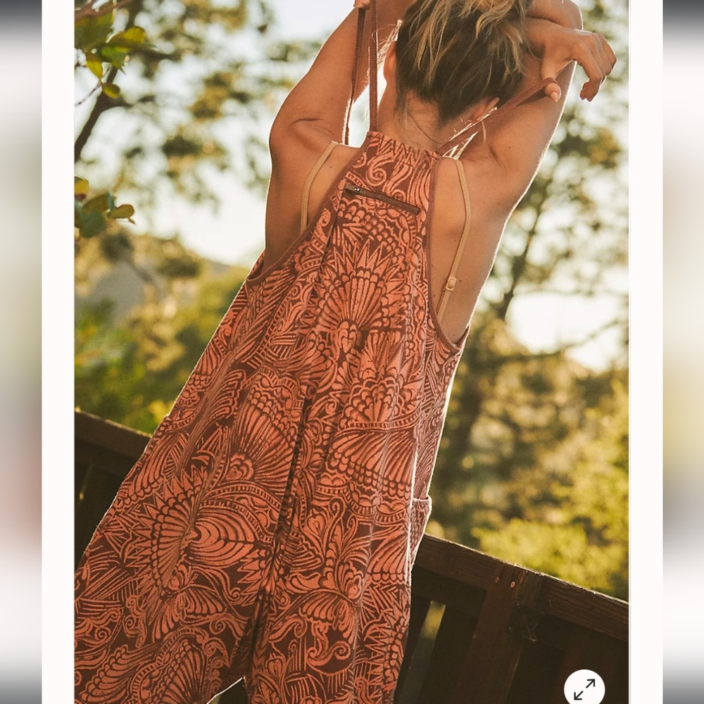 ISO Free People Hot Shot Onesie - Red Combo - Picture 5 of 5